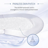 Painless skin patch The soluble hyaluronic acid is arranged in a micron-sized pointed tower