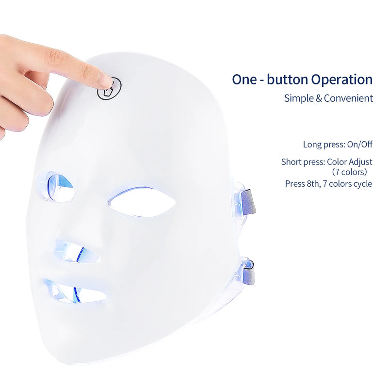 Rejuvenating LED Face Mask and Neck Mask - 7 Colors