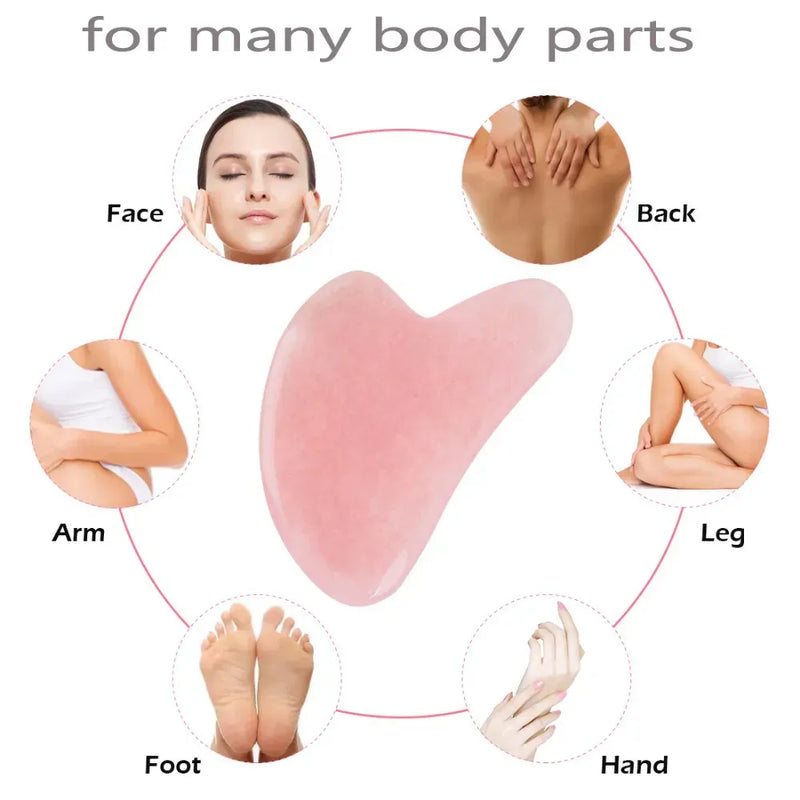 Gua Sha for face, back, leg, hand, foot, arm