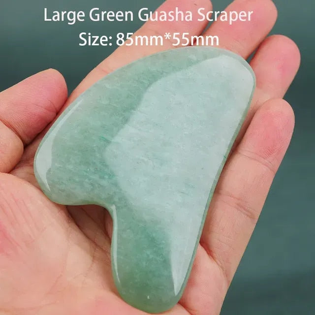 Large Green Gua sha Scraper