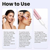 4-in-1 Rotating Microcurrent Face Lifting Wand and Eye Massager