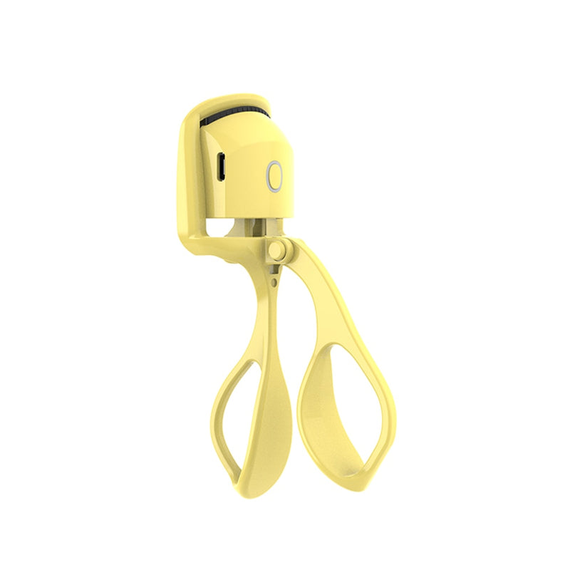 Yellow electric eyelash curler